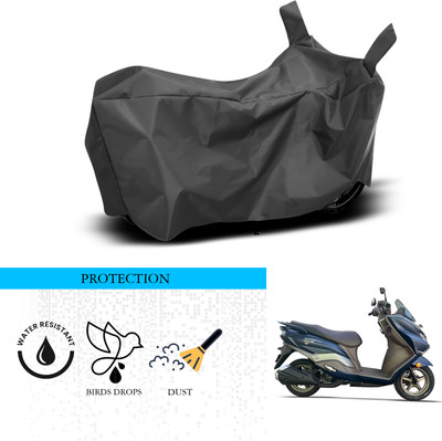 ANTHUB Waterproof Two Wheeler Cover for Suzuki(Burgman Street 125, Black)