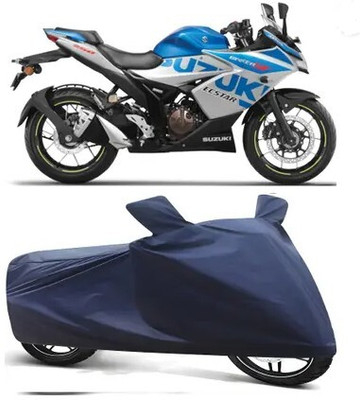 Tritika Waterproof Two Wheeler Cover for Suzuki(Gixxer Special Edition, Blue)