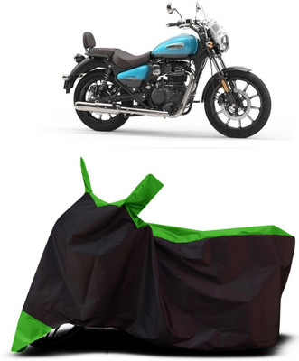 VESMEI Two Wheeler Cover for Royal Enfield(Meteor BS6, Green)