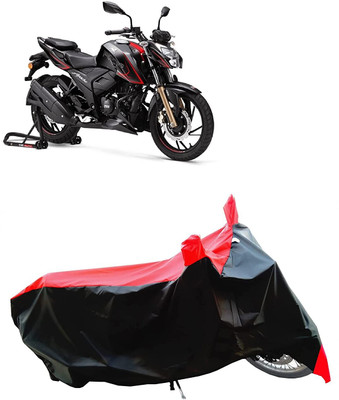 KEDIT Two Wheeler Cover for TVS(Apache RTR 160, Red)