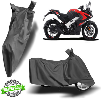 NG Auto Front Waterproof Two Wheeler Cover for Bajaj(Pulsar 125, Grey)