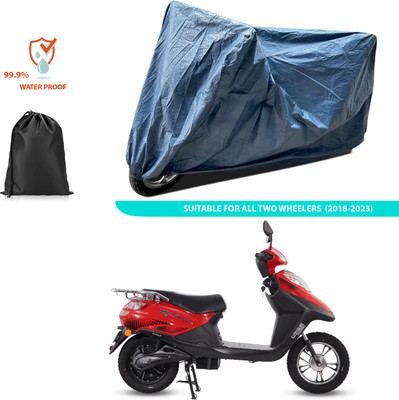 PAGORA Waterproof Two Wheeler Cover for Hero(Electric Flash BS6, Blue)