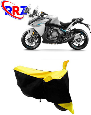 RRZ Waterproof Two Wheeler Cover for CFMoto(650GT, Black, Yellow)
