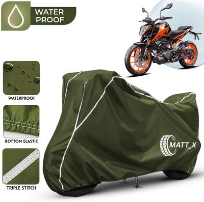 MATT_X Waterproof Two Wheeler Cover for KTM(Duke 200, Multicolor, Green, White)