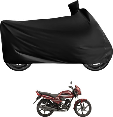 Auto Hub Waterproof Two Wheeler Cover for Honda(Dream Yuga, Black)