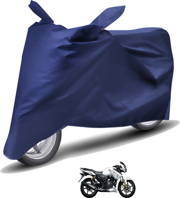 Caronix Waterproof Two Wheeler Cover for TVS(Apache RTR 180, Blue)