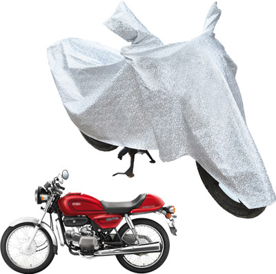 RiderShine Waterproof Two Wheeler Cover for Hero(Splendor Pro Classic, Silver)