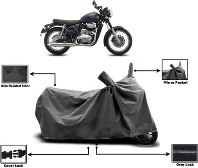Amexride Two Wheeler Cover for JAWA(42 BS6, Grey)
