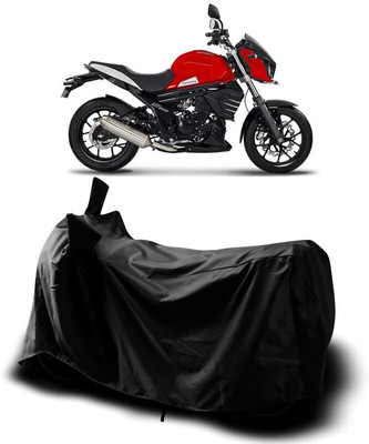 AASHTIK MART Two Wheeler Cover for Mahindra(MOJO XT 300, Black)