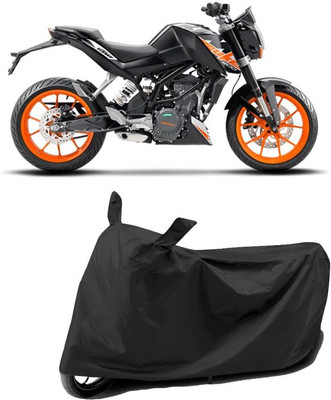 AASHTIK MART Two Wheeler Cover for KTM(200 Duke, Black)