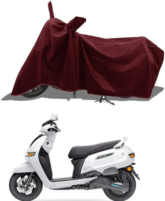 MWBB Waterproof Two Wheeler Cover for Yamaha(YBR 110, Maroon)