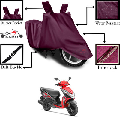 KEDIT Two Wheeler Cover for Honda(Deo, Maroon)