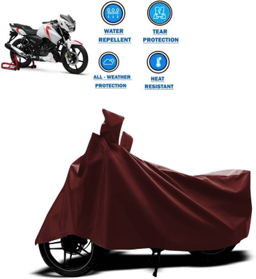 AASHTIK MART Two Wheeler Cover for TVS(Apache RTR 160, Maroon)
