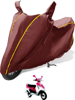 Auto Hub Waterproof Two Wheeler Cover for TVS(Scooty Pep Plus, Maroon)
