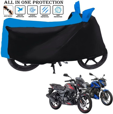 SThanaveX Waterproof Two Wheeler Cover for Bajaj(Pulsar, Black, Blue)