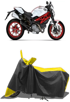 SUGASHRI Waterproof Two Wheeler Cover for Ducati(Monster 796 S2R, Yellow, Black)
