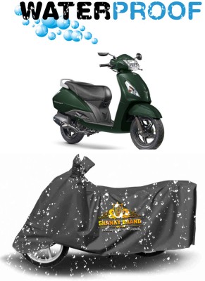 ShankyBrand Waterproof Two Wheeler Cover for TVS(Jupiter, Grey)