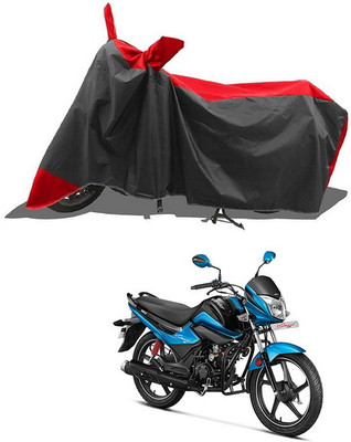 PAGORA Waterproof Two Wheeler Cover for Hero(Splendor I Smart, Red, Black)