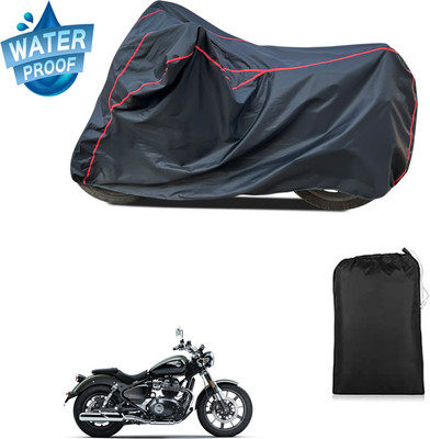 CODOKI Waterproof Two Wheeler Cover for Royal Enfield(Meteor BS6, Black)