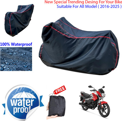 AUTOCAD Waterproof Two Wheeler Cover for Hero(Passion Pro i3S, Black)
