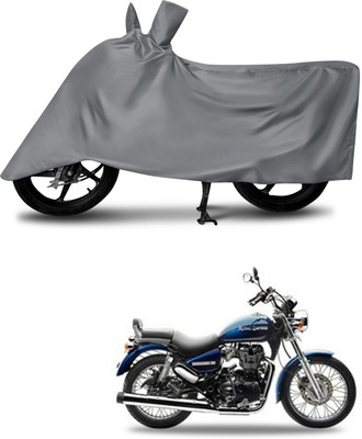 DeepShakshi AUTOMOTIVE Waterproof Two Wheeler Cover for Royal Enfield(Thunderbird 350, Grey)
