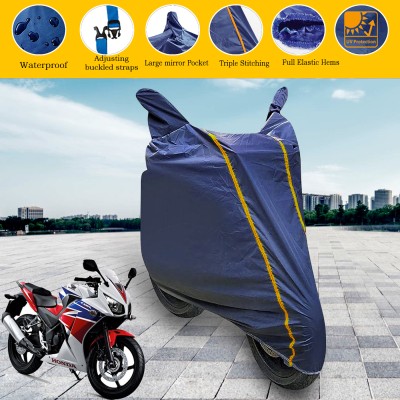 GARREGE Waterproof Two Wheeler Cover for Honda(CBR300R BS6, Blue)