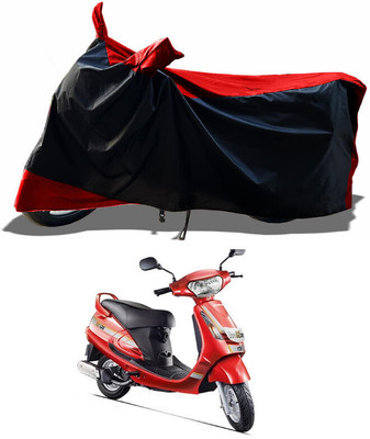 DeepShakshi AUTOMOTIVE Waterproof Two Wheeler Cover for Mahindra(Duro, Red)