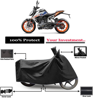 KEDIT Two Wheeler Cover for KTM(125 Duke, Black)