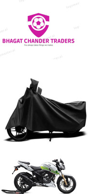 bhagat chander traders Waterproof Two Wheeler Cover for TVS(Apache RTR 200, Black)