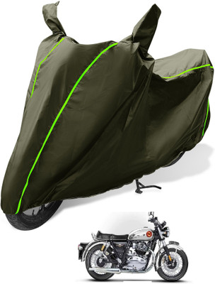 MOCKHE Waterproof Two Wheeler Cover for Royal Enfield(Interceptor 650, Green)
