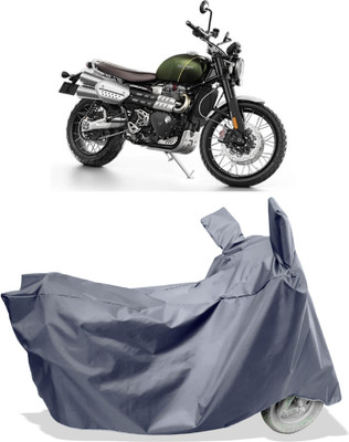 Amexride Two Wheeler Cover for Triumph(Scrambler 1200 BS6, Grey)
