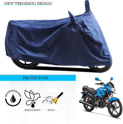 ANTHUB Waterproof Two Wheeler Cover for Hero(Glamour FI, Blue)