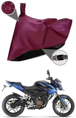 KEDIT Two Wheeler Cover for Bajaj(Pulsar 200NS FI, Maroon)