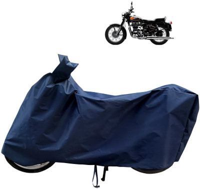 Horseyaart Waterproof Two Wheeler Cover for Royal Enfield(Bullet 350 Twinspark, Blue)