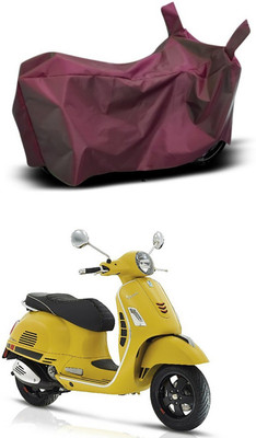 Mdstar Waterproof Two Wheeler Cover for Piaggio(Vespa VXL 150, Maroon)