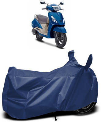 ZAQE Waterproof Two Wheeler Cover for TVS(Jupiter, Blue)