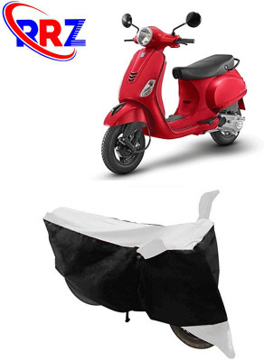 RRZ Waterproof Two Wheeler Cover for Vespa(Urban Club, Black, White)