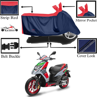 KEDIT Two Wheeler Cover for Aprilia(SR 150, Red, Blue)