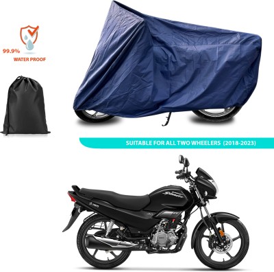 PAGORA Waterproof Two Wheeler Cover for Hero(Super Splendor, Blue)