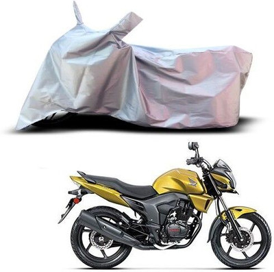 Varnwal E Commerce Waterproof Two Wheeler Cover for Honda(CB Trigger, Silver)