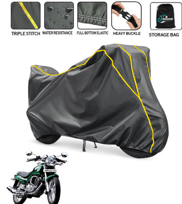 AUTOBIRSA Waterproof Two Wheeler Cover for TVS(Fiero FX, Grey)