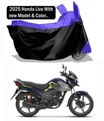 Amexride Two Wheeler Cover for Honda(Livo, Blue, Black)