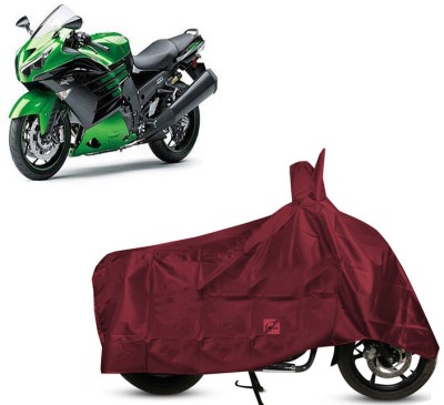 EGAL Waterproof Two Wheeler Cover for Kawasaki(Ninja ZX-14R, Maroon)