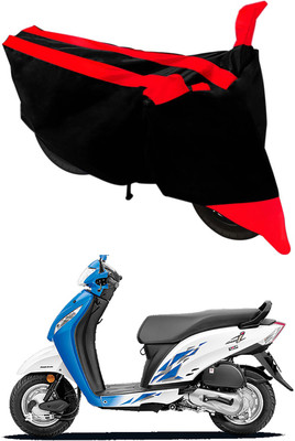 Mdstar Waterproof Two Wheeler Cover for Honda(Activa i, Red, Black)