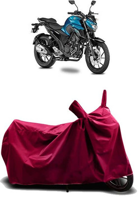 KEDIT Two Wheeler Cover for Yamaha(FZ 25, Maroon)