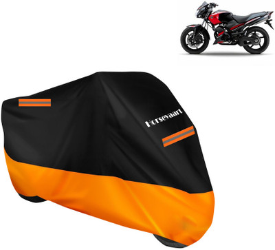 Horseyaart Waterproof Two Wheeler Cover for Yamaha(Gladiator SS, Orange)