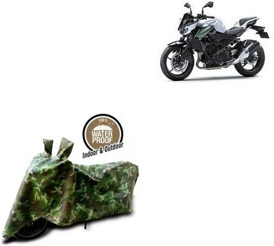 THE REAL ARV Waterproof Two Wheeler Cover for Kawasaki(Z250, Multicolor)