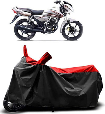 KEDIT Two Wheeler Cover for Mahindra(Centuro, Red, Black)