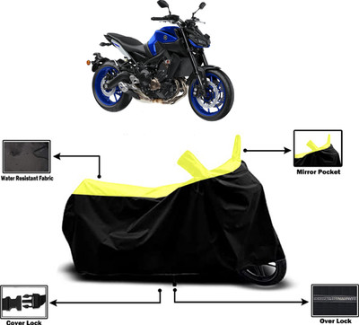 Amexride Two Wheeler Cover for Yamaha(MT-09, Yellow)