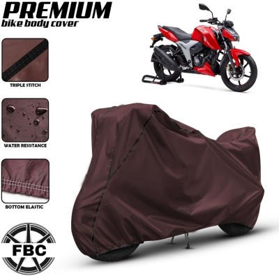 FBC Waterproof Two Wheeler Cover for TVS(Apache RTR 200, Maroon)